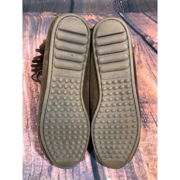 Minnetonka Tramper 428 Brown Suede Ankle Fringe Boots Womens 6 (r5c - Picture 7 of 10